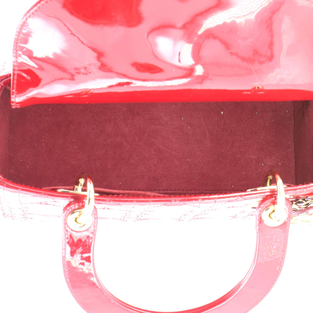 Lady Dior NM Bag Cannage Quilt Patent Medium