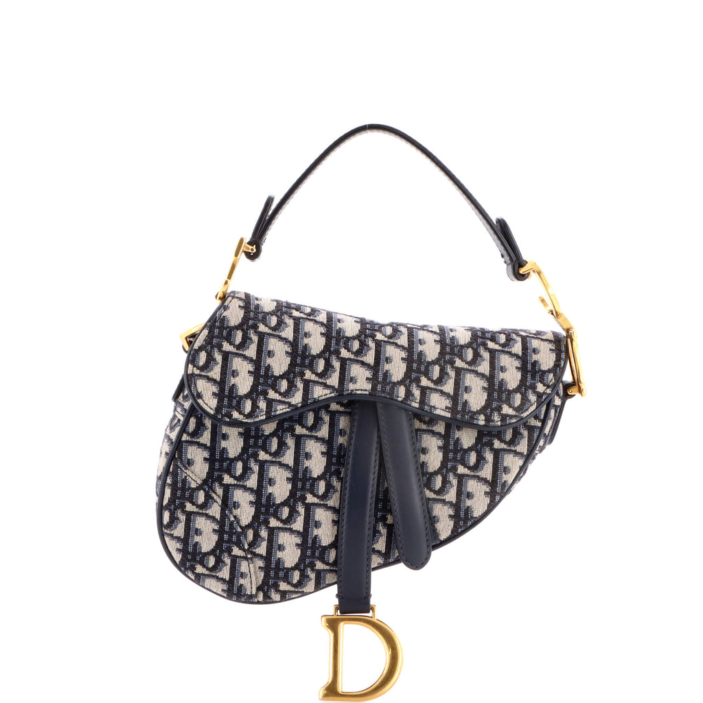 Saddle Handbag Oblique Canvas Mini