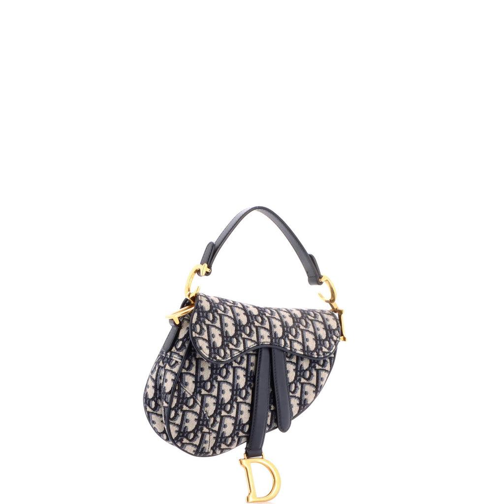 Saddle Handbag Oblique Canvas Mini