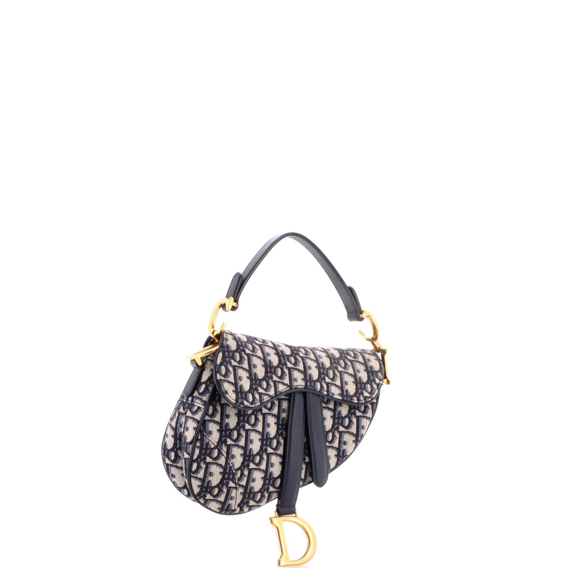 Saddle Handbag Oblique Canvas Mini