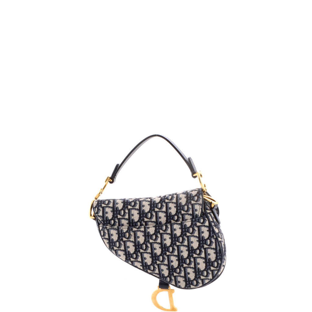 Saddle Handbag Oblique Canvas Mini