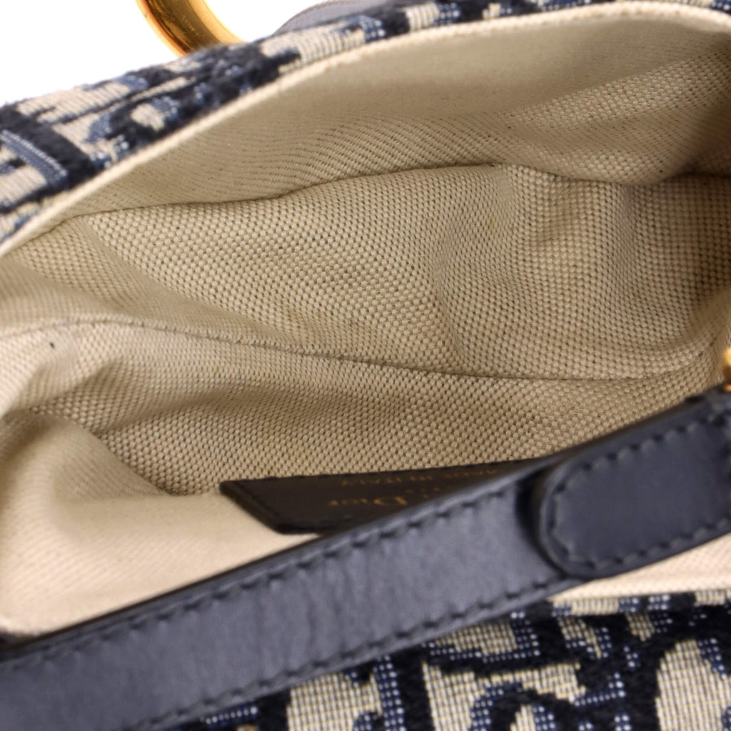 Saddle Handbag Oblique Canvas Mini