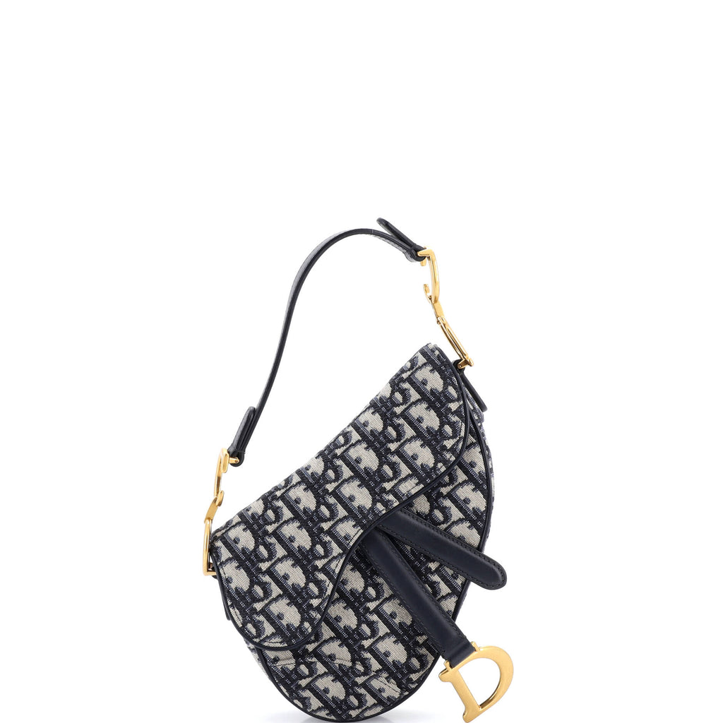 Saddle Handbag Oblique Canvas Mini