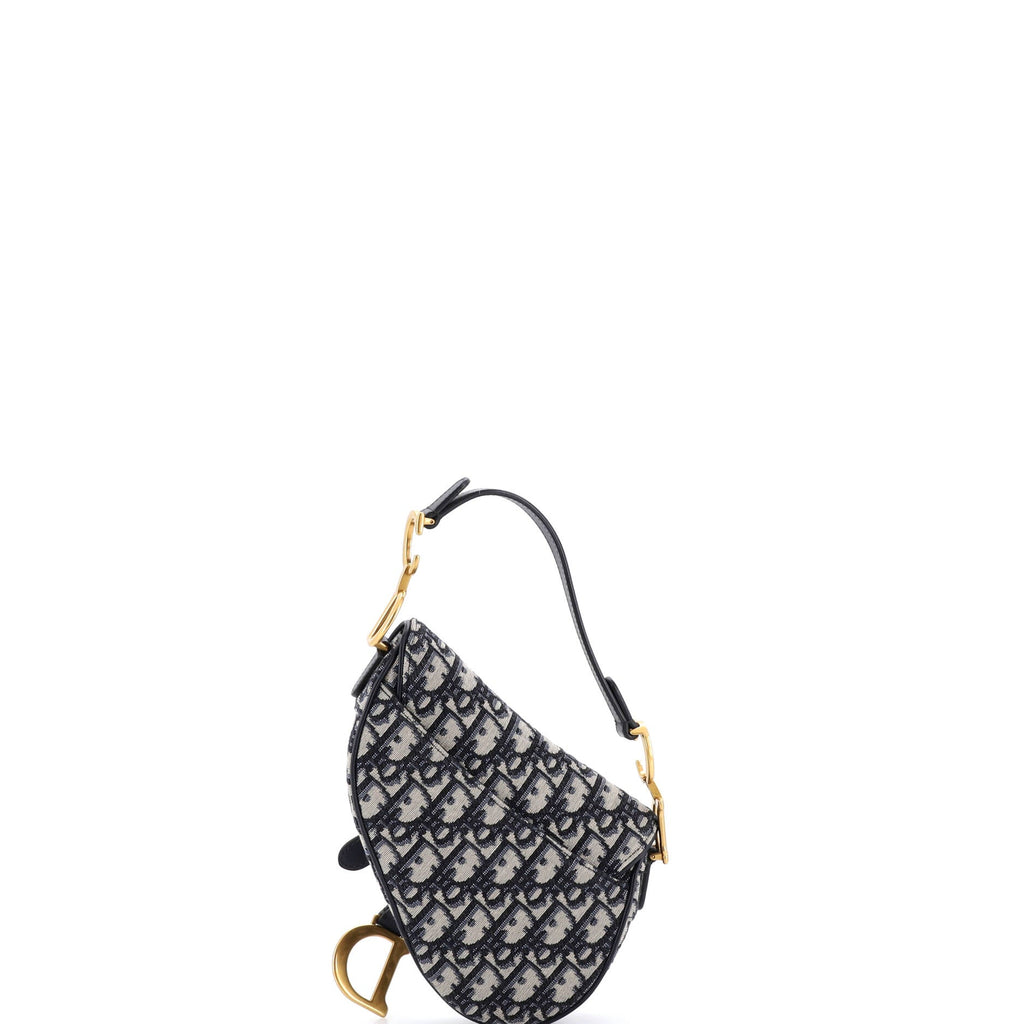 Saddle Handbag Oblique Canvas Mini