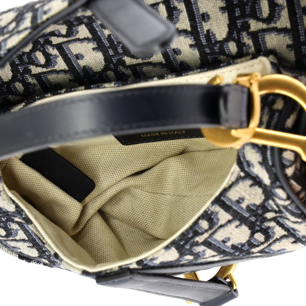 Saddle Handbag Oblique Canvas Mini