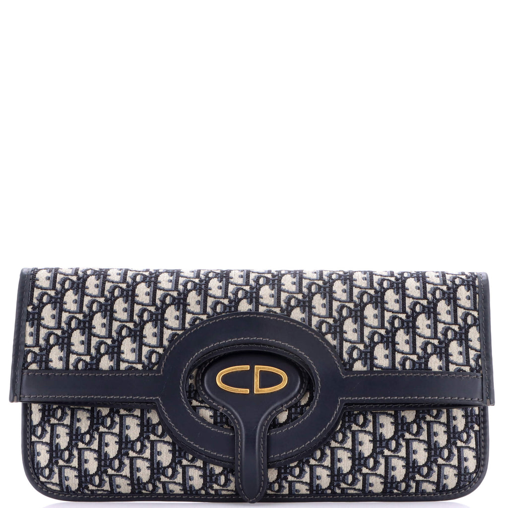 Fold Over Clutch Oblique Canvas
