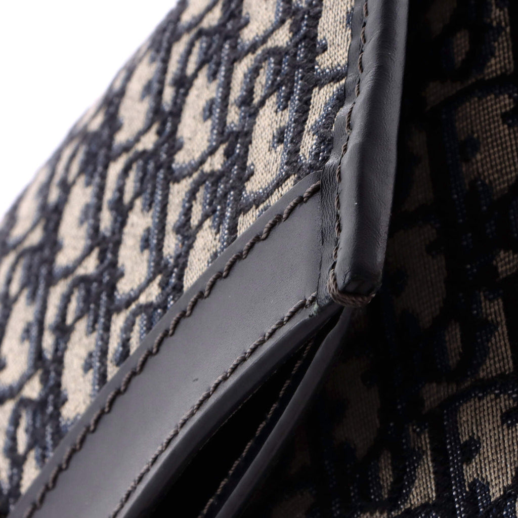 Fold Over Clutch Oblique Canvas