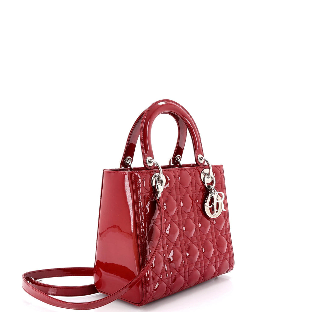 Lady Dior NM Bag Cannage Quilt Patent Medium