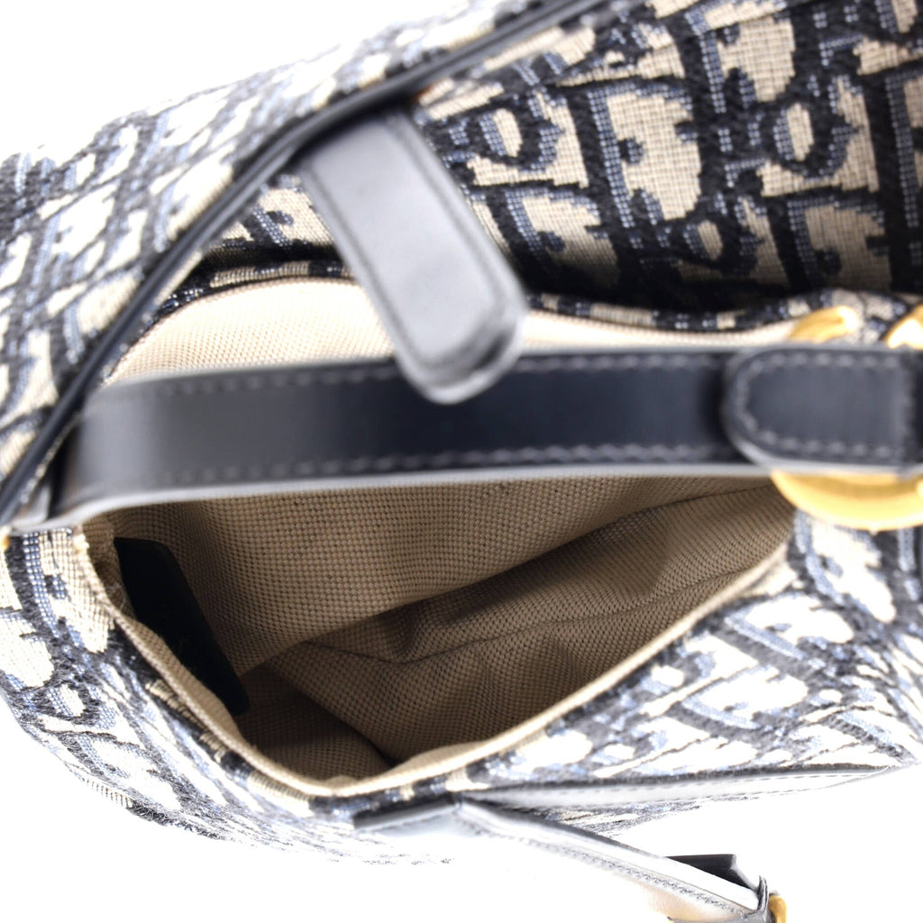 Saddle Handbag Oblique Canvas Mini