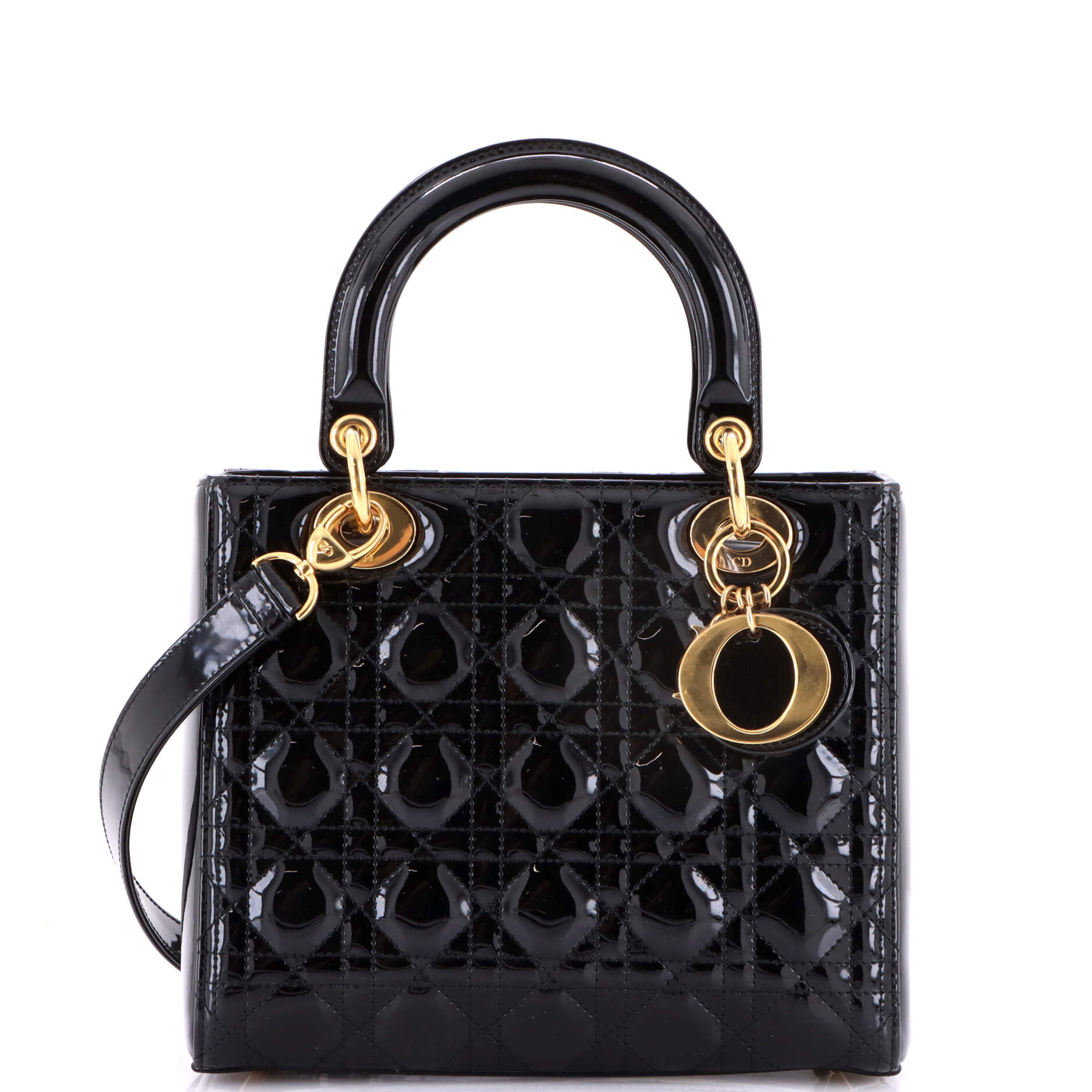 Lady Dior NM Bag Cannage Quilt Patent Medium