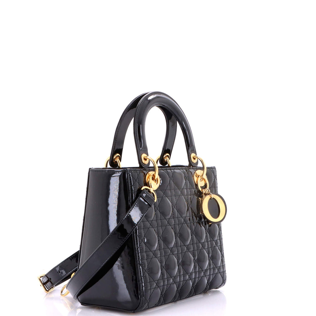 Lady Dior NM Bag Cannage Quilt Patent Medium