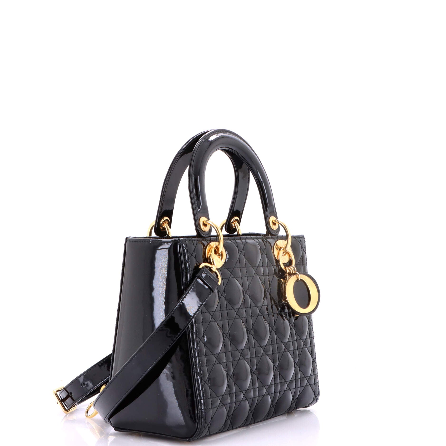Lady Dior NM Bag Cannage Quilt Patent Medium