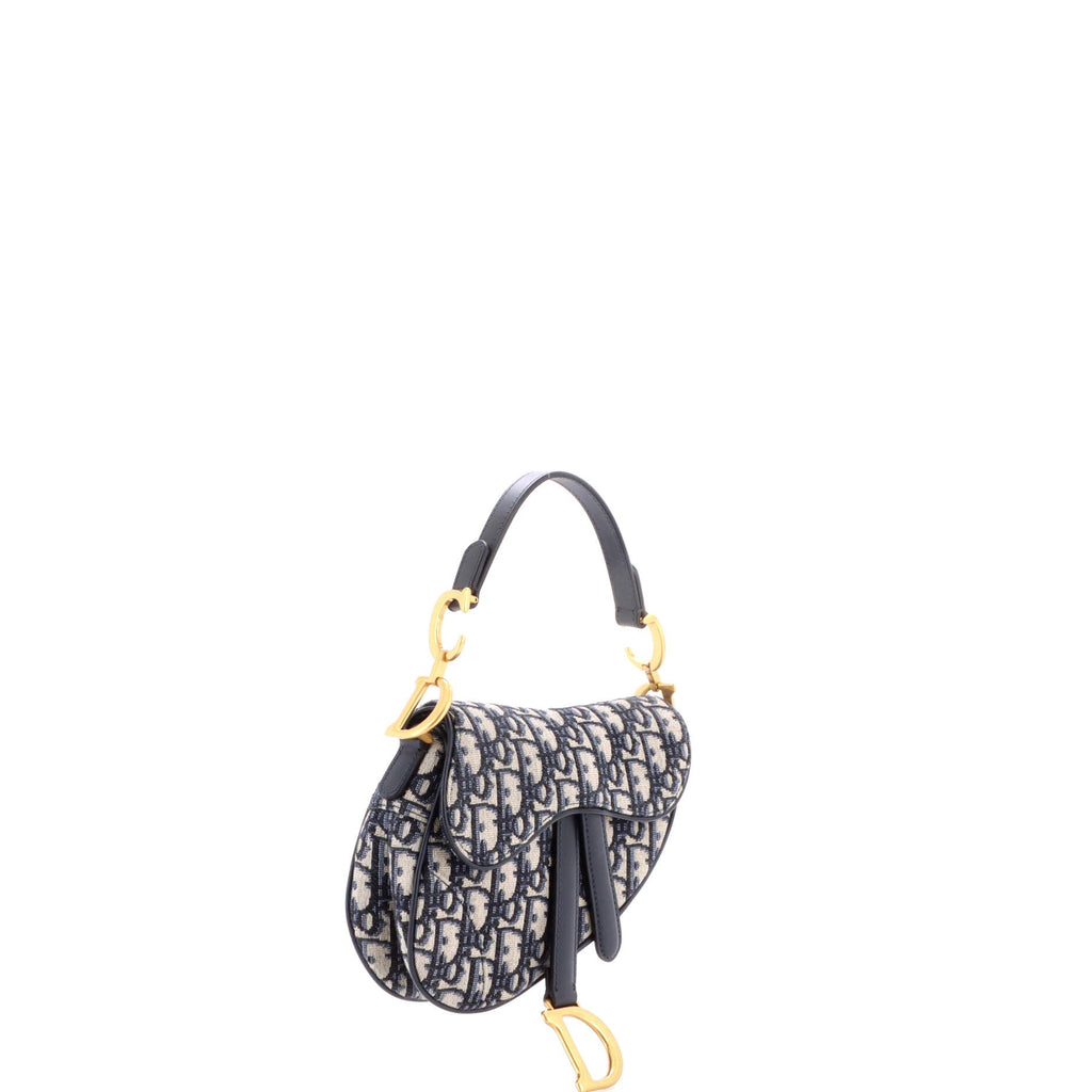 Saddle Handbag Oblique Canvas Mini