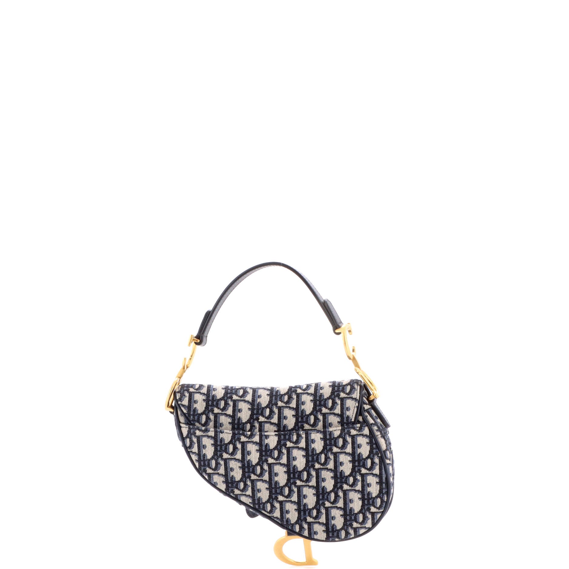 Saddle Handbag Oblique Canvas Mini
