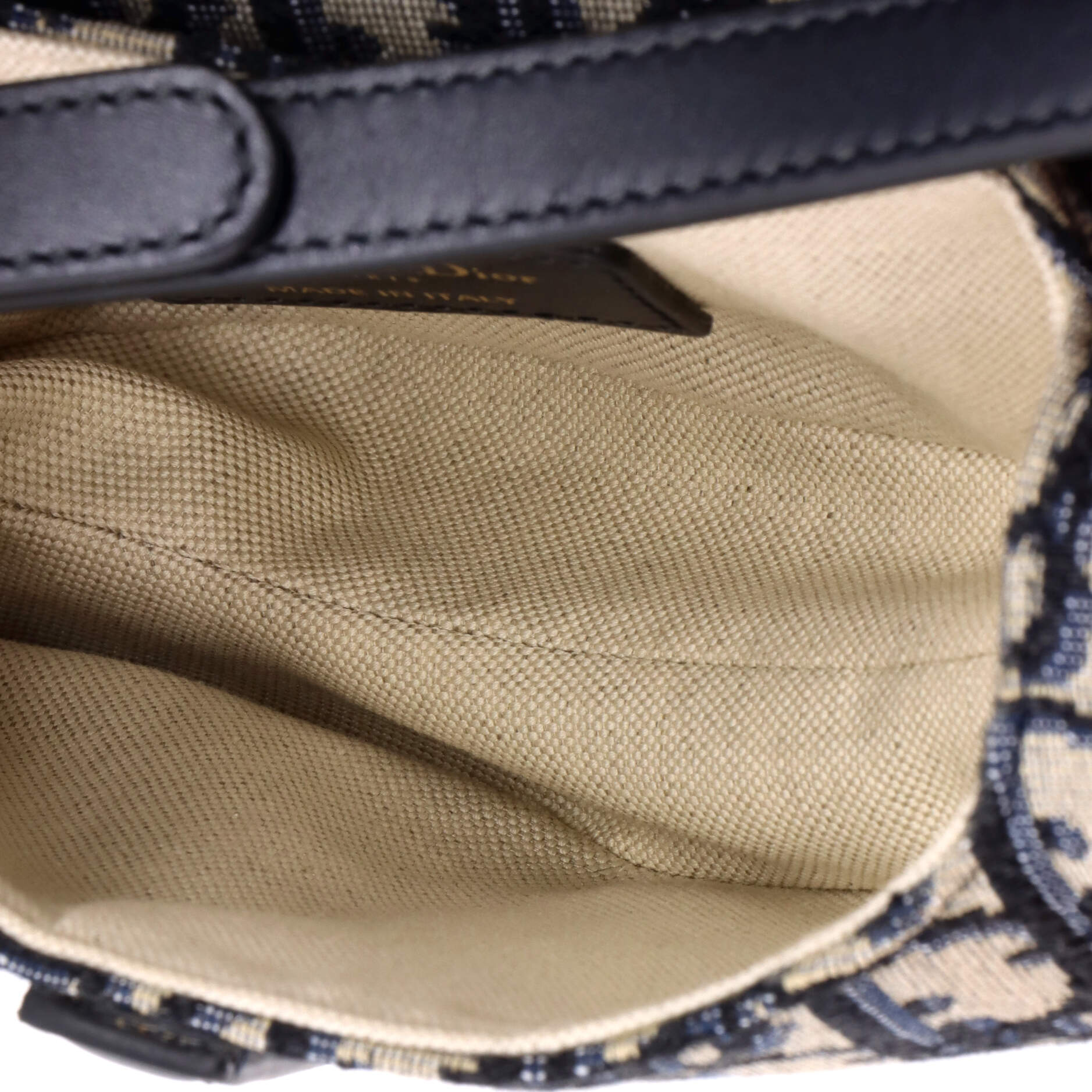 Saddle Handbag Oblique Canvas Mini