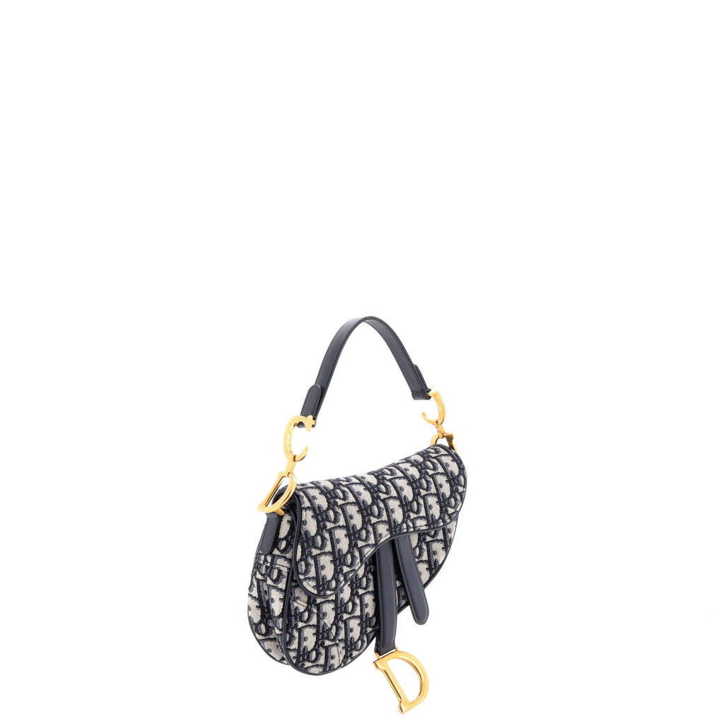 Saddle Handbag Oblique Canvas Mini