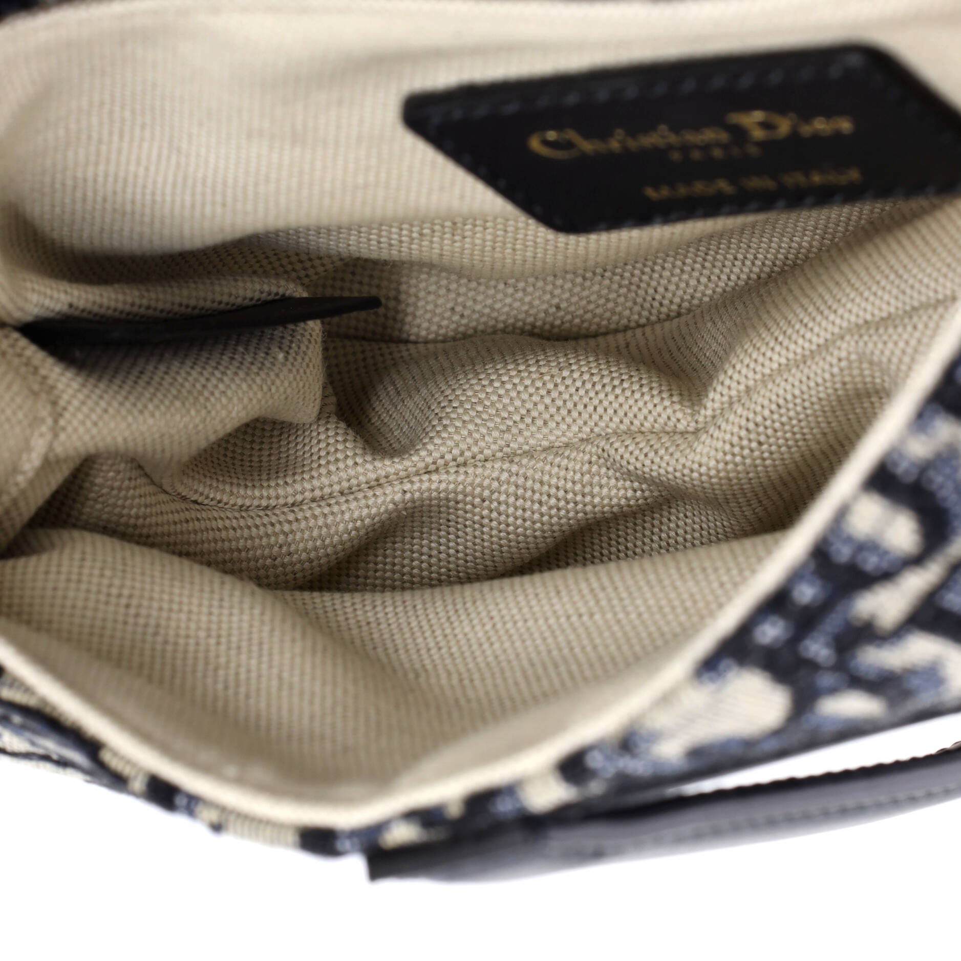 Saddle Handbag Oblique Canvas Mini