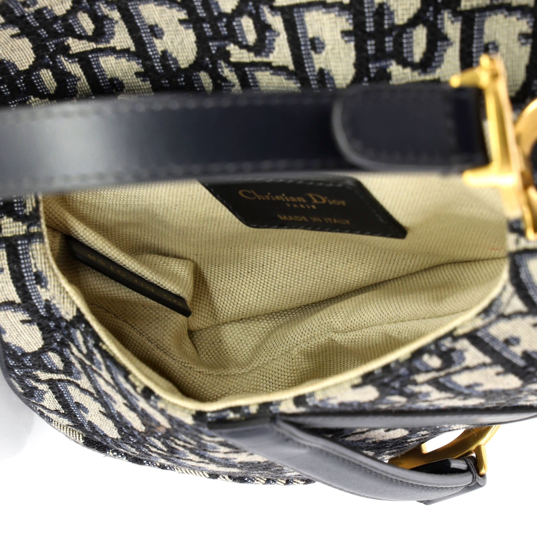 Saddle Handbag Oblique Canvas Mini