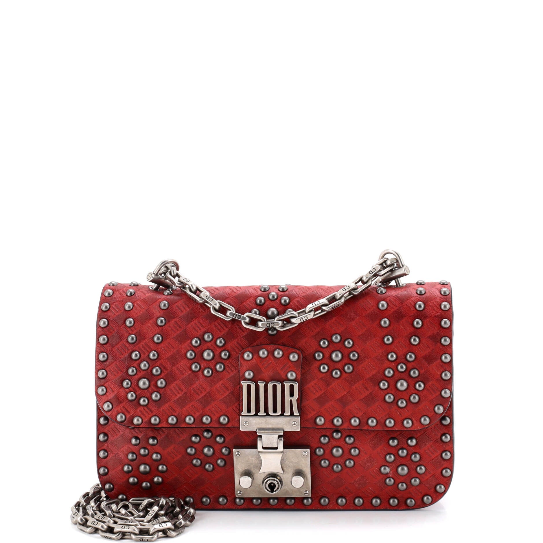 Dioraddict Flap Bag Studded Leather Small
