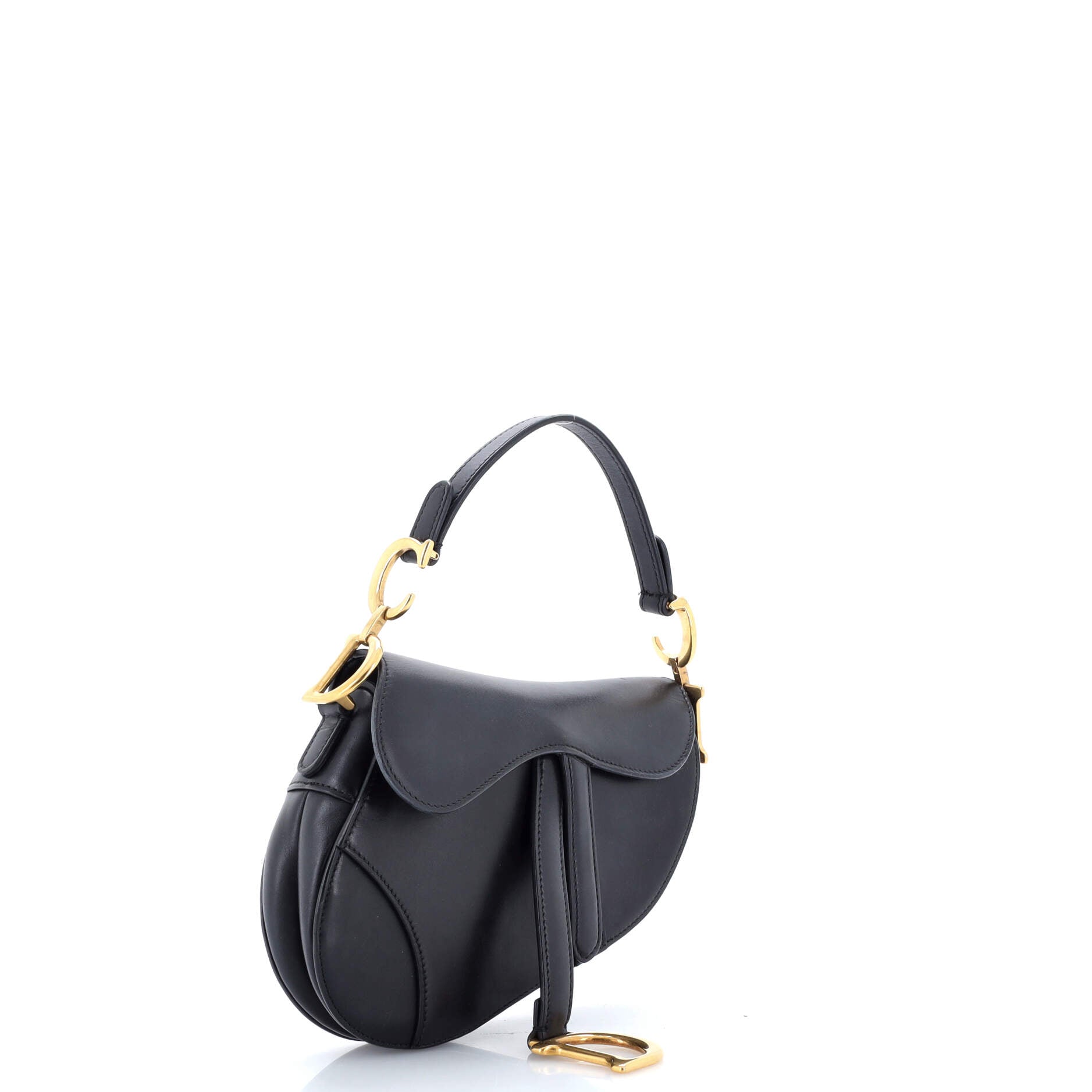 Saddle Handbag Leather Mini