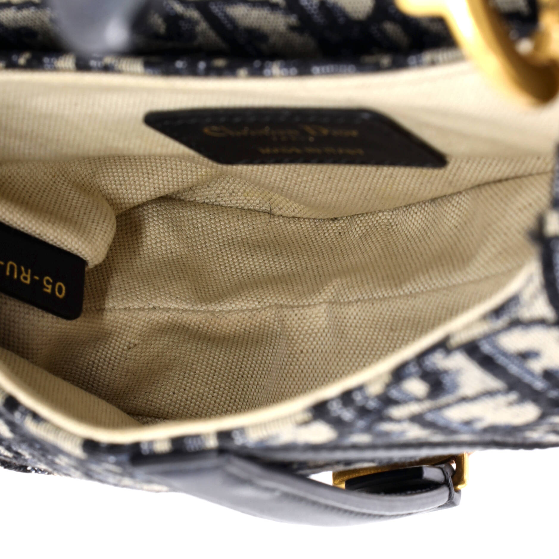 Saddle Handbag Oblique Canvas Mini