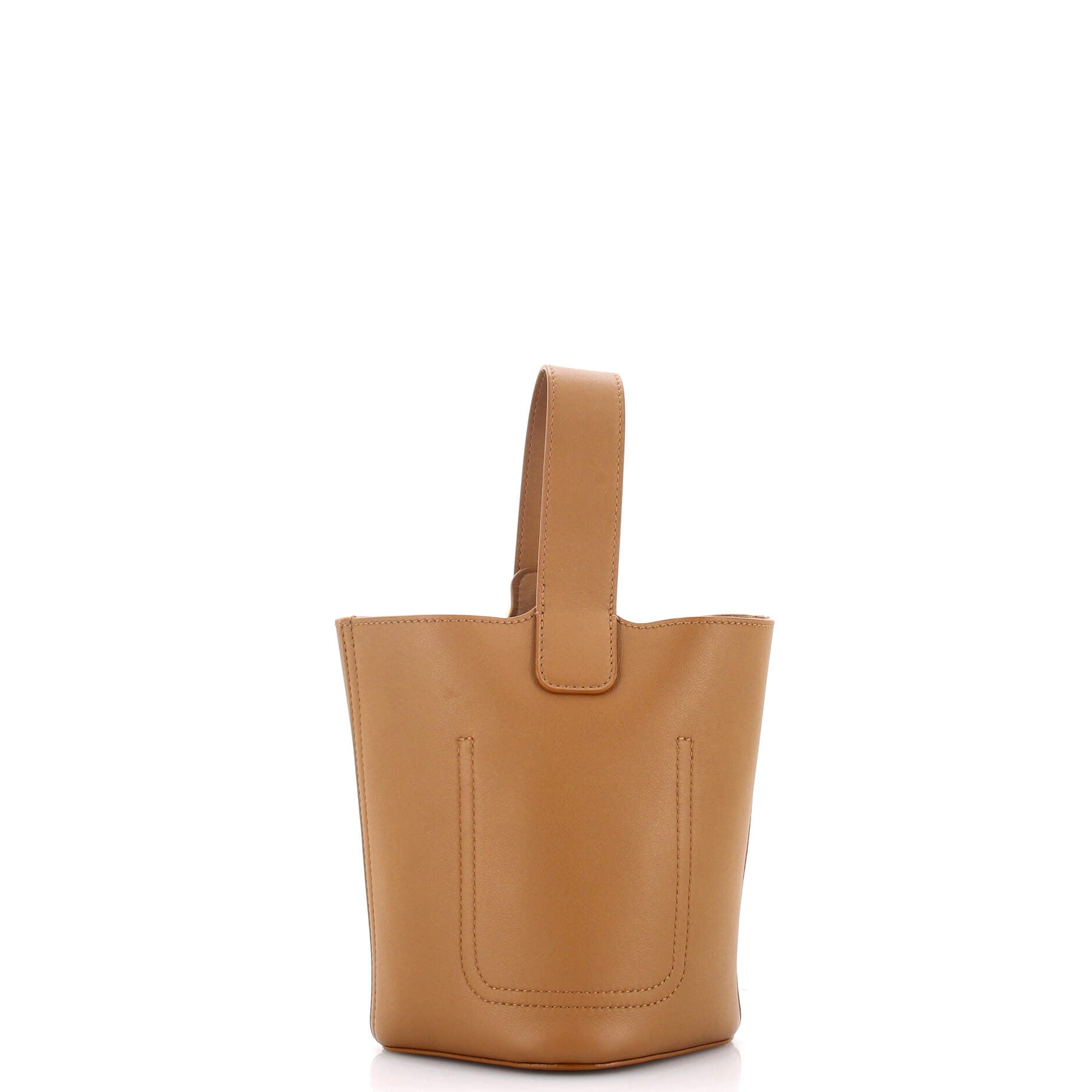 Saddle Handbag with Strap Leather Micro