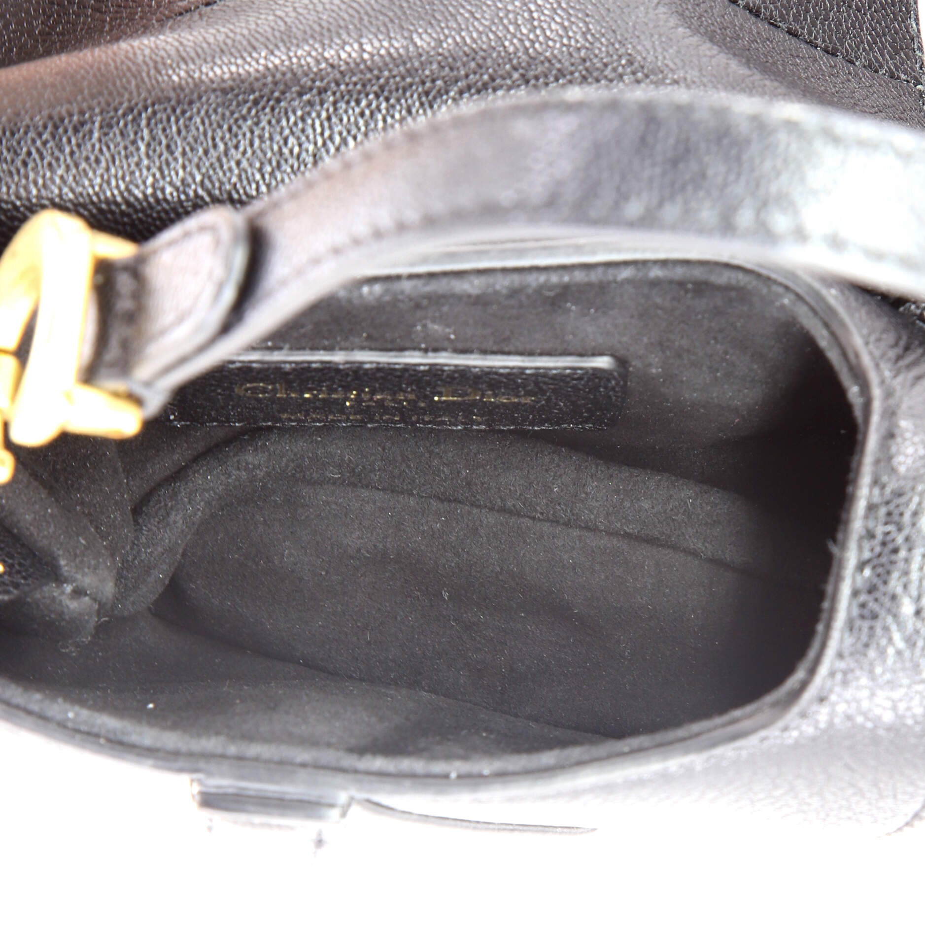 Saddle Handbag with Strap Leather Micro