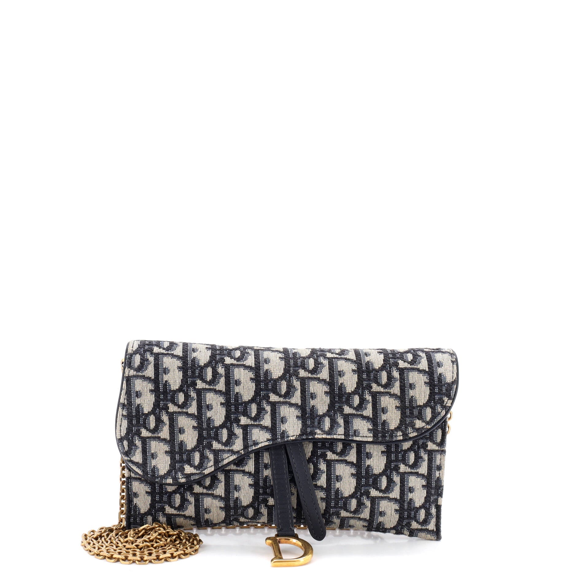 Saddle Chain Wallet Oblique Canvas