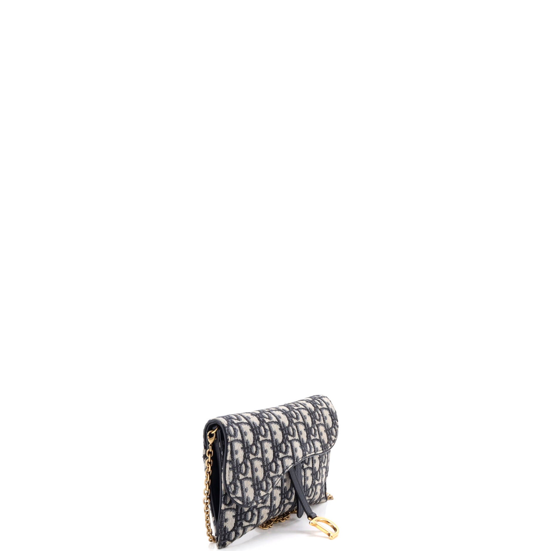 Saddle Chain Wallet Oblique Canvas
