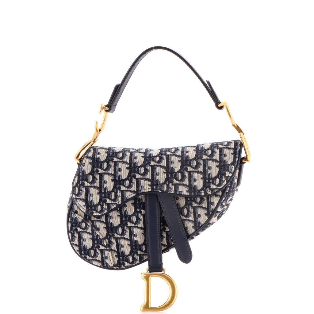 Saddle Handbag Oblique Canvas Mini
