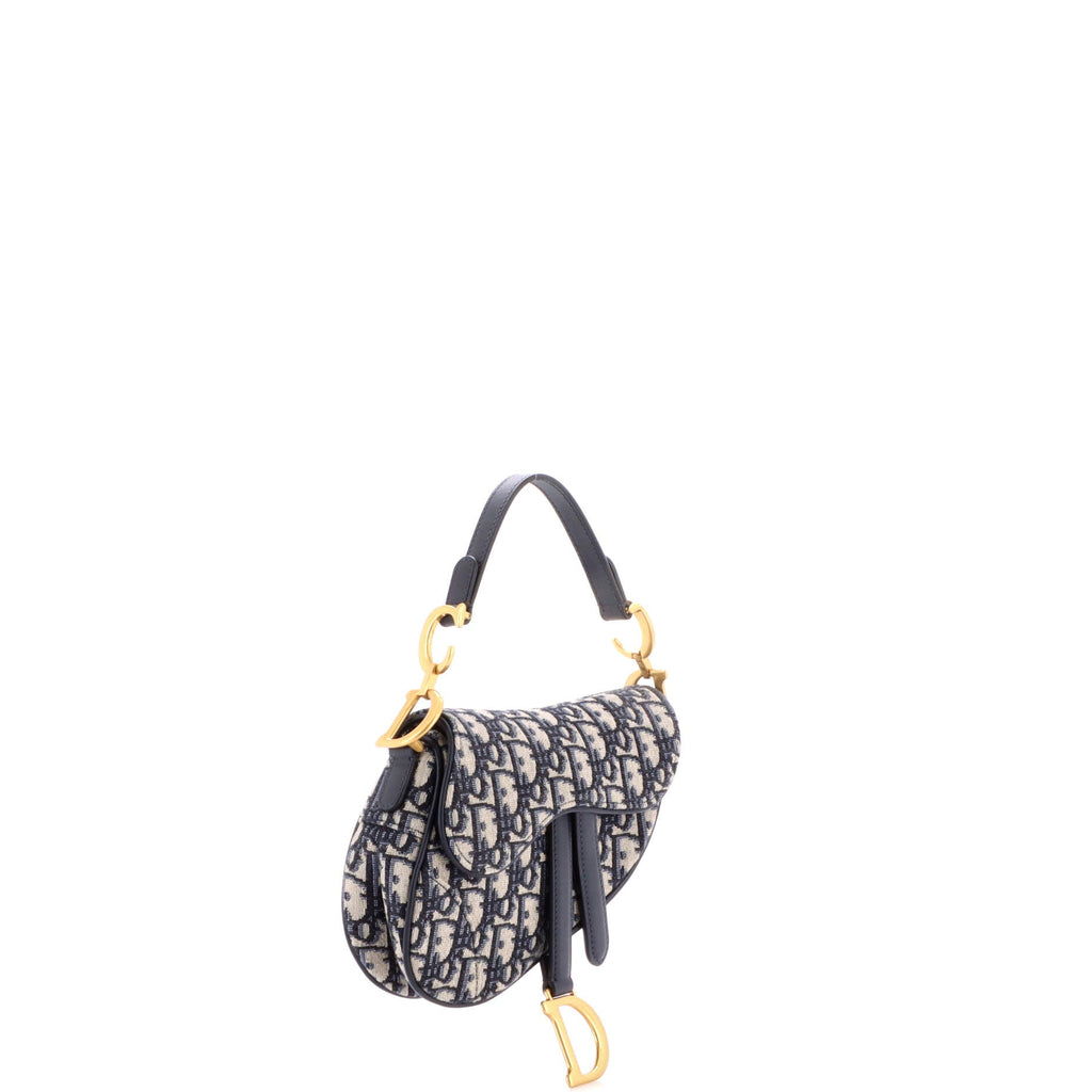 Saddle Handbag Oblique Canvas Mini