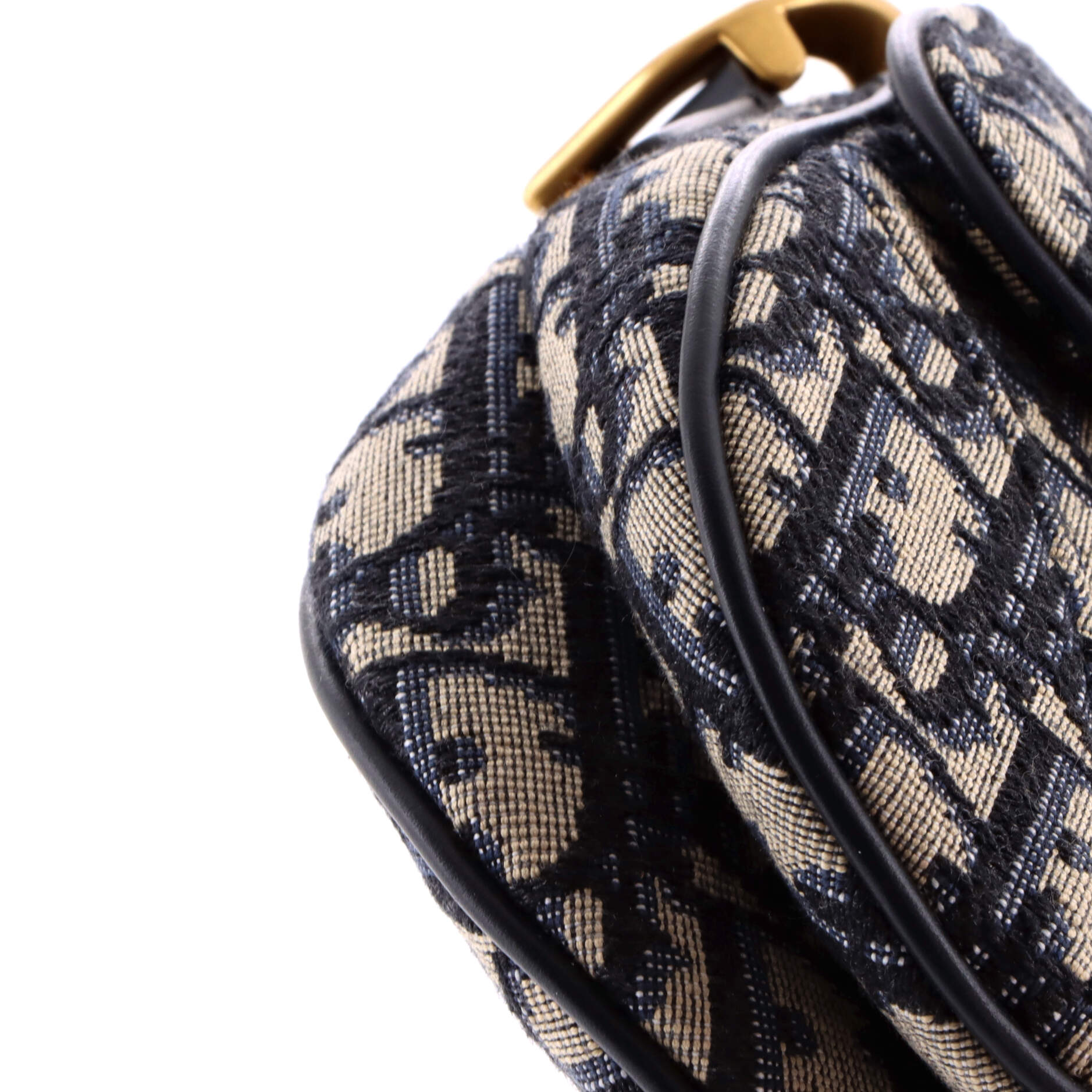 Saddle Handbag Oblique Canvas Mini
