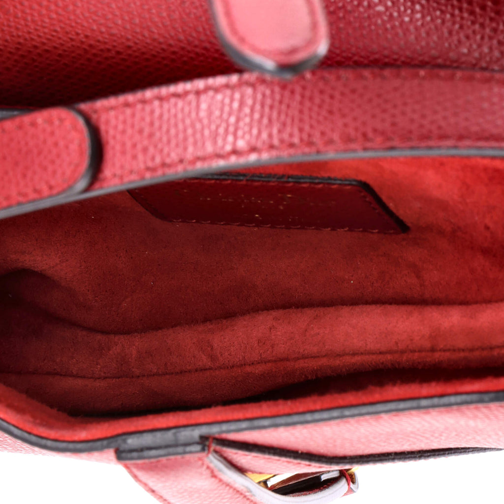 Saddle Handbag Leather Mini