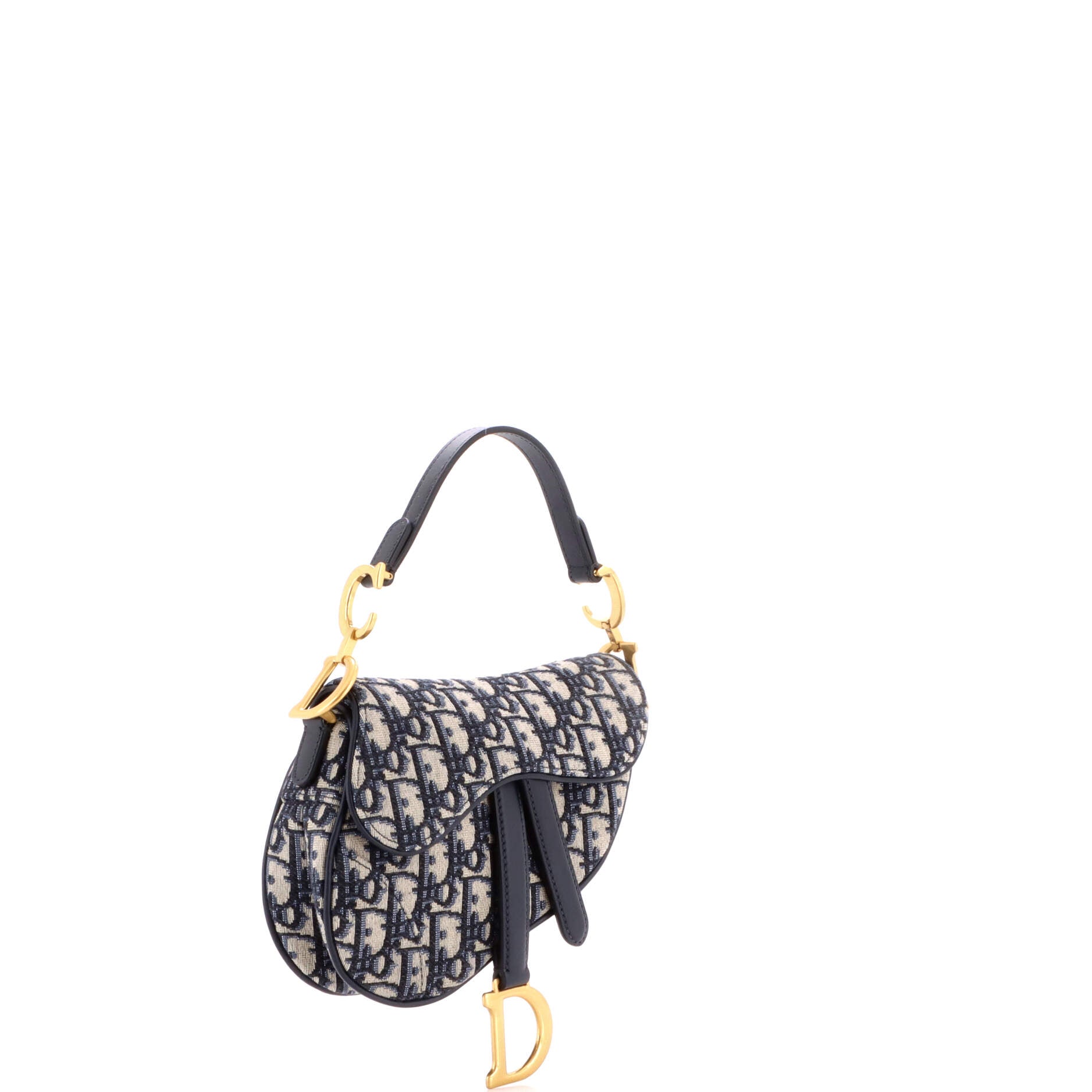 Saddle Handbag Oblique Canvas Mini