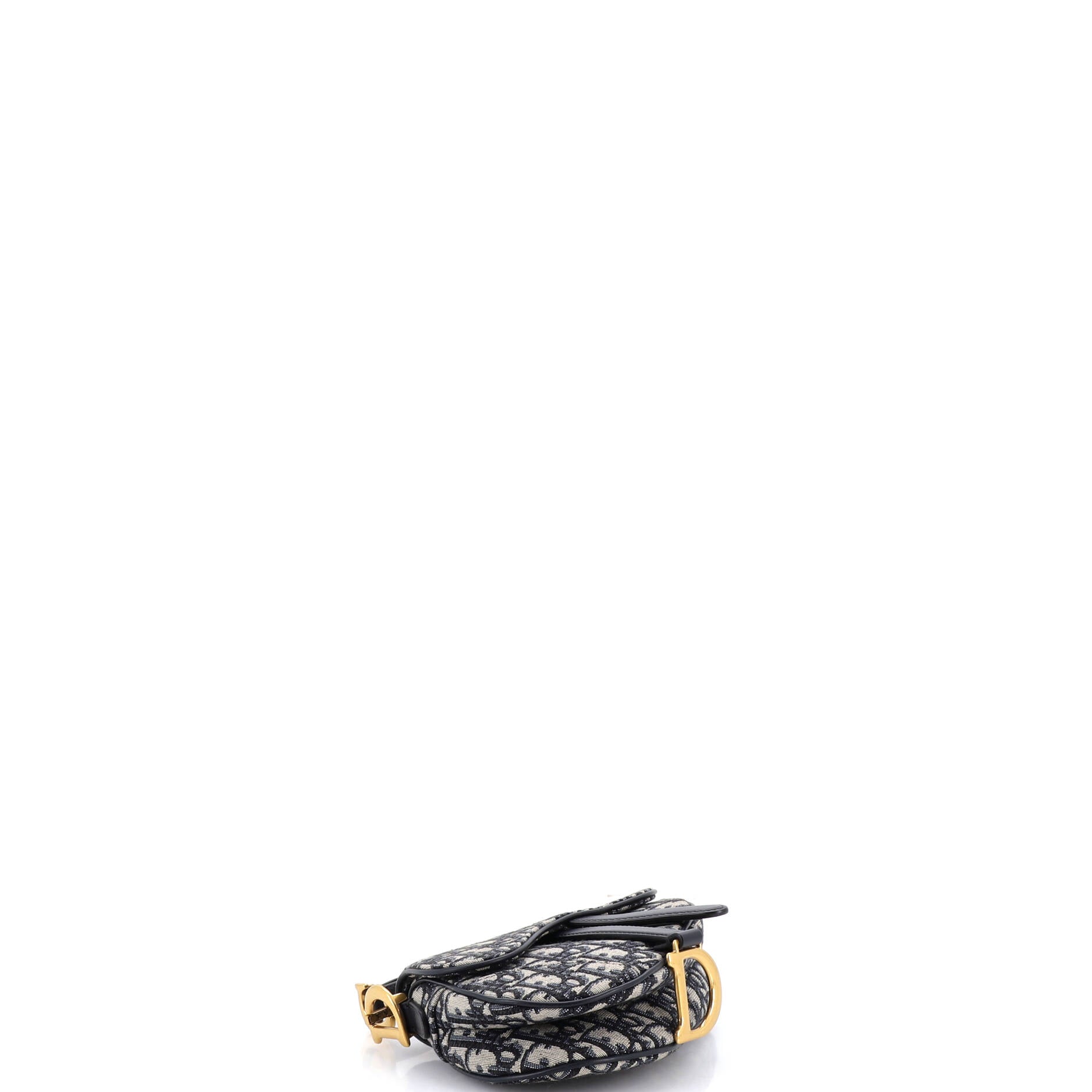 Saddle Handbag Oblique Canvas Mini