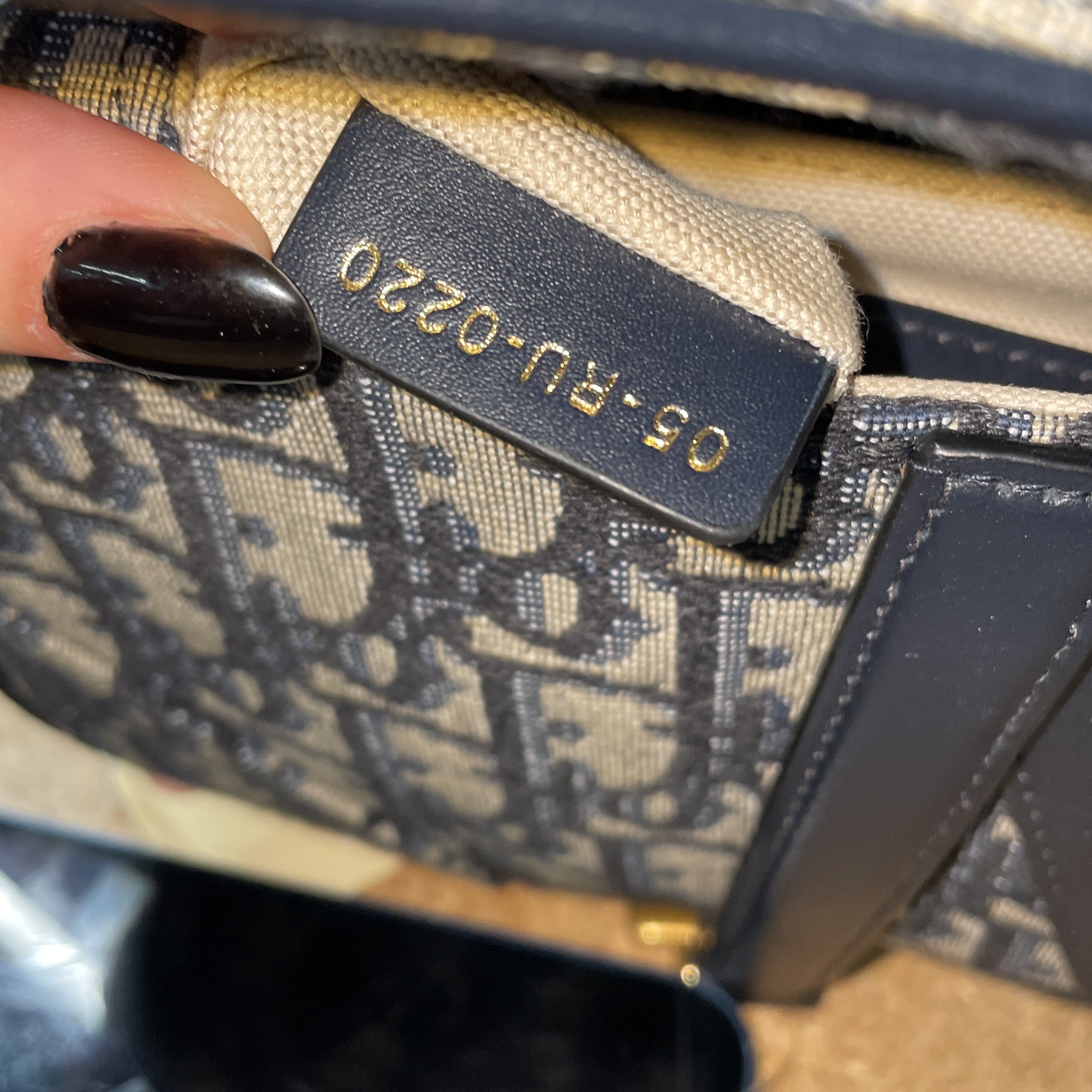Saddle Handbag Oblique Canvas Mini