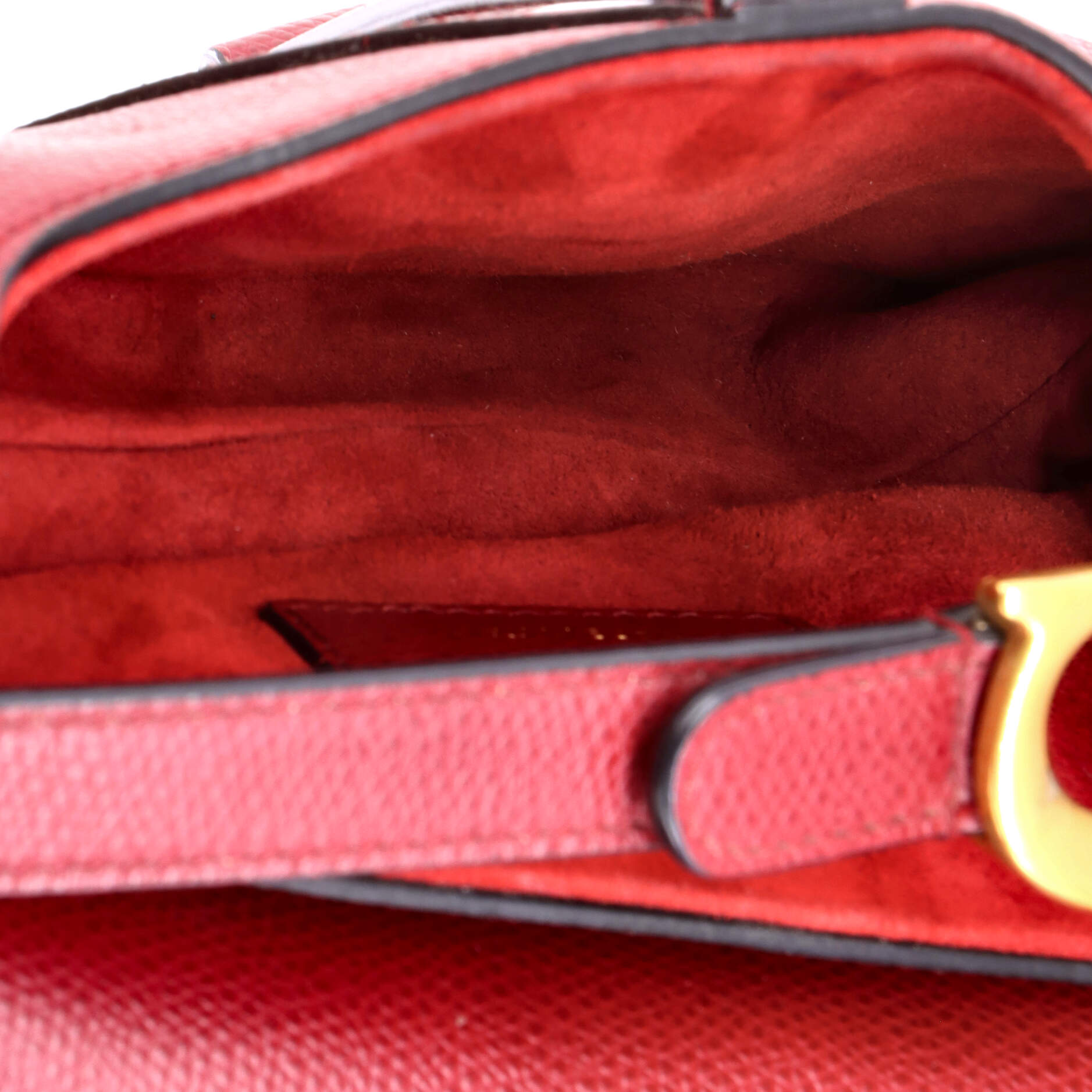 Saddle Handbag Leather Mini