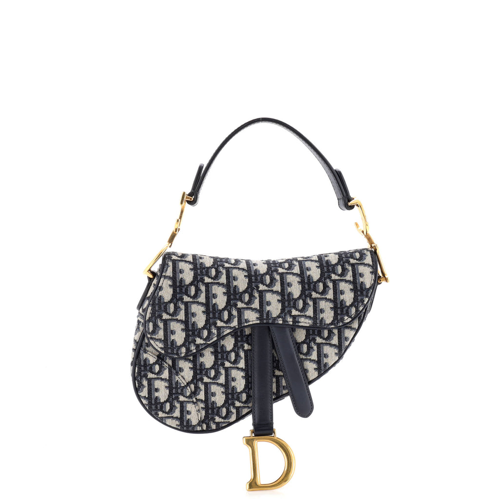 Saddle Handbag Oblique Canvas Mini