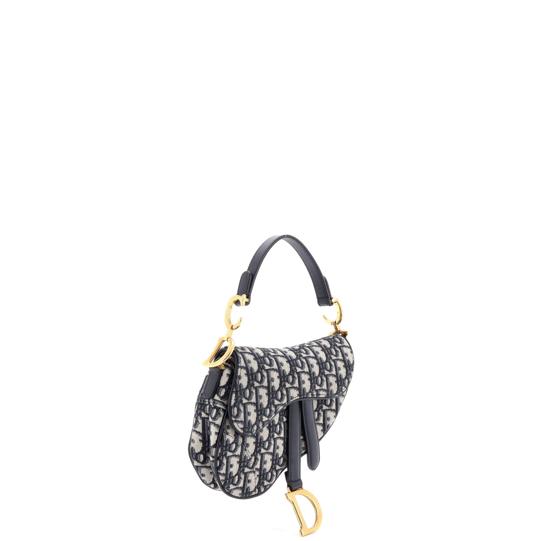Saddle Handbag Oblique Canvas Mini