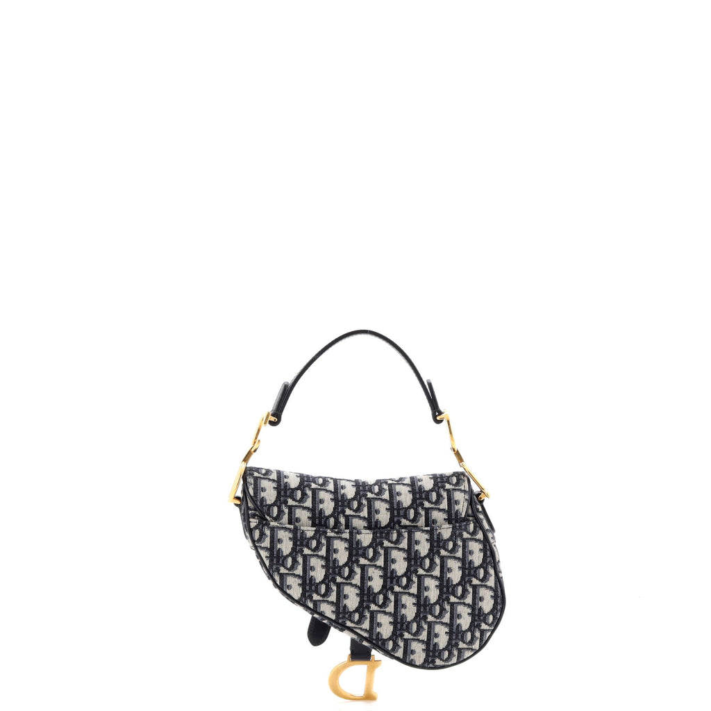 Saddle Handbag Oblique Canvas Mini