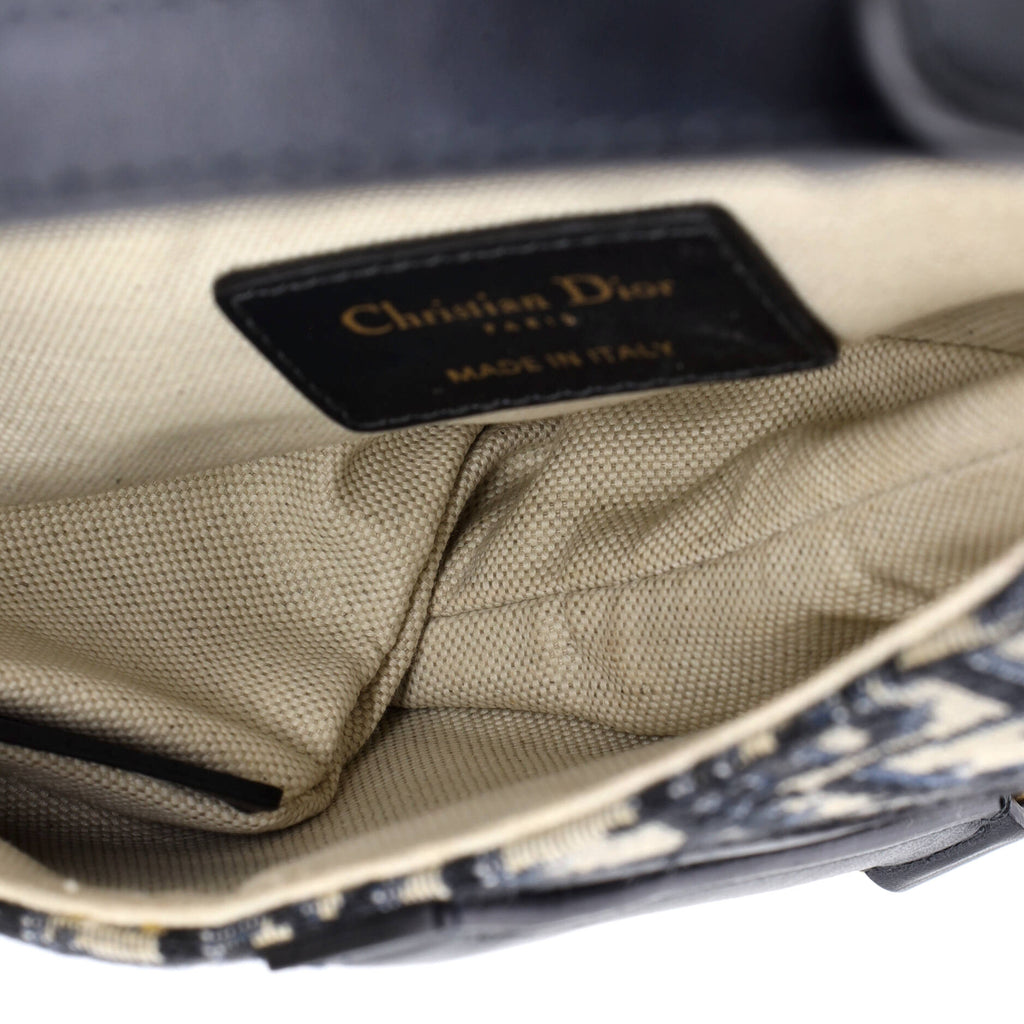 Saddle Handbag Oblique Canvas Mini