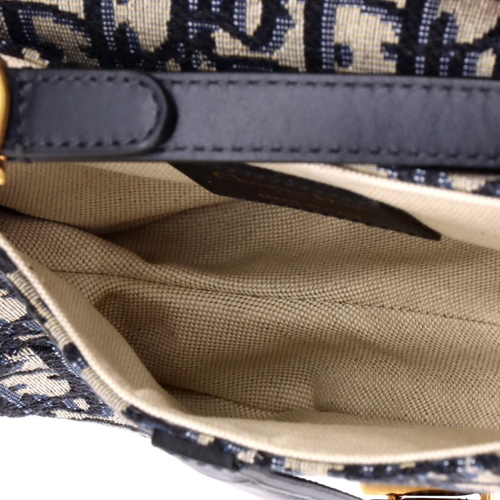 Saddle Handbag Oblique Canvas Mini