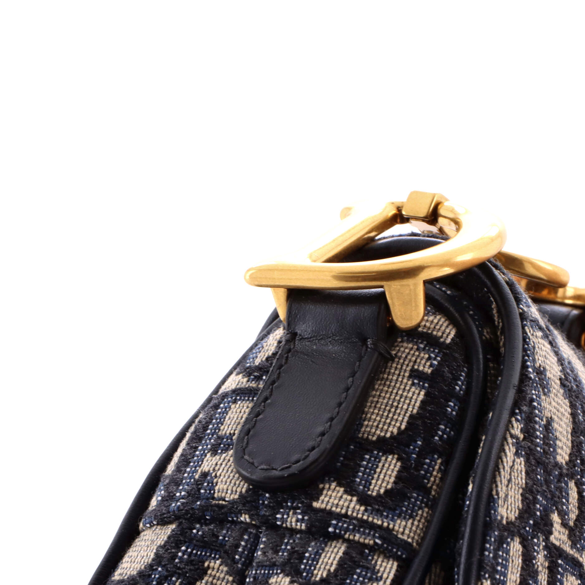 Saddle Handbag Oblique Canvas Mini