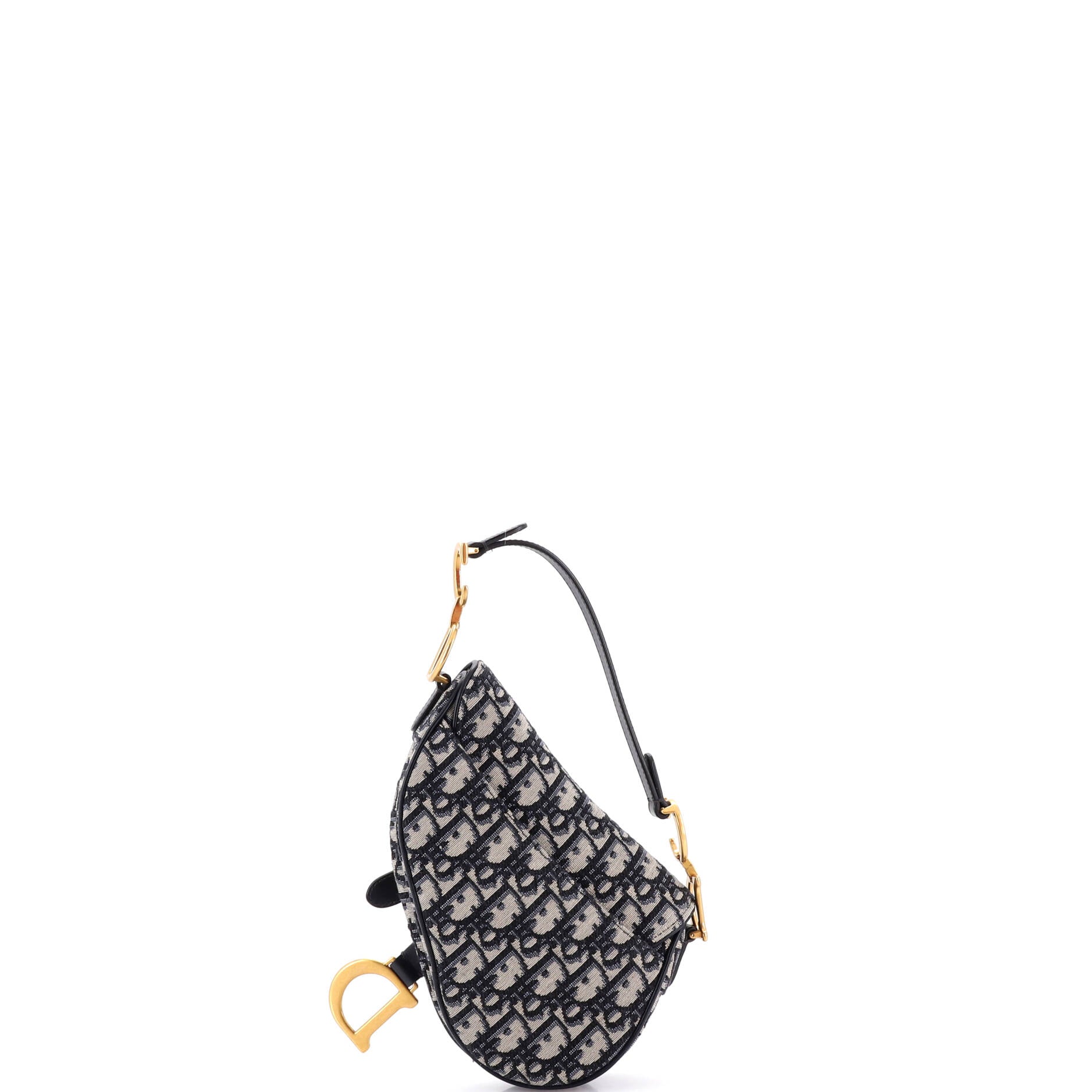 Saddle Handbag Oblique Canvas Mini