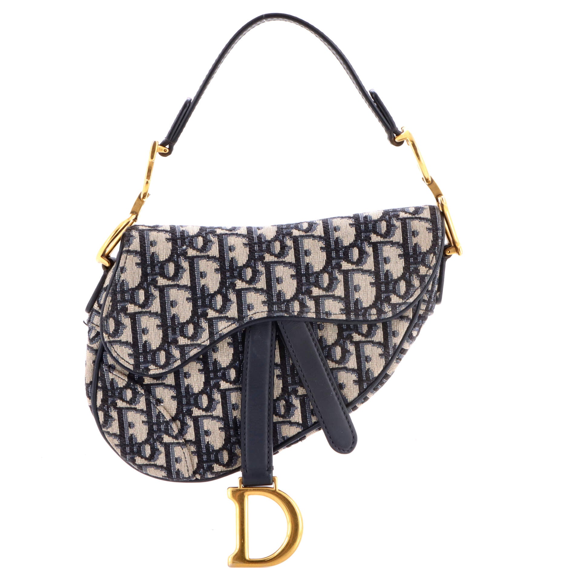 Saddle Handbag Oblique Canvas Mini