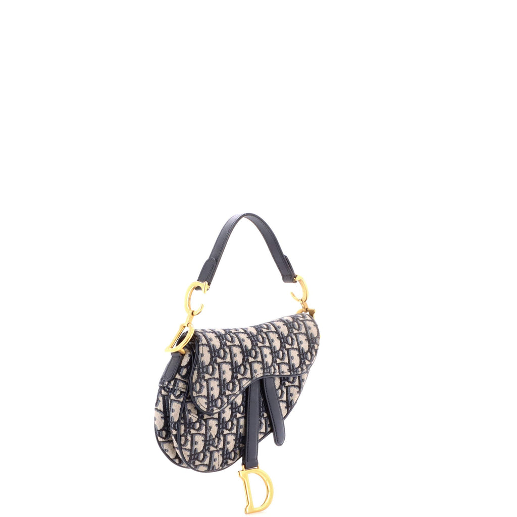 Saddle Handbag Oblique Canvas Mini