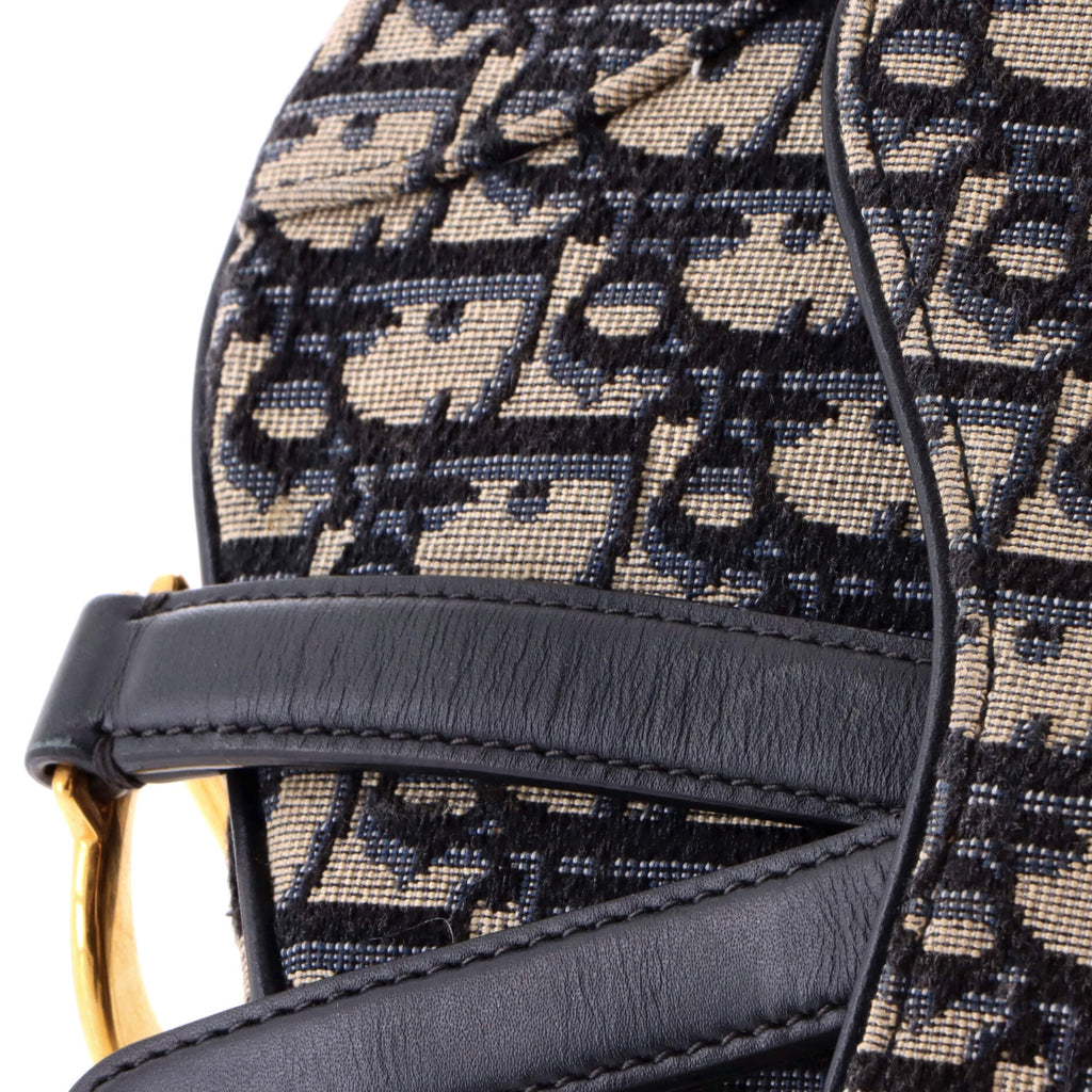 Saddle Handbag Oblique Canvas Mini