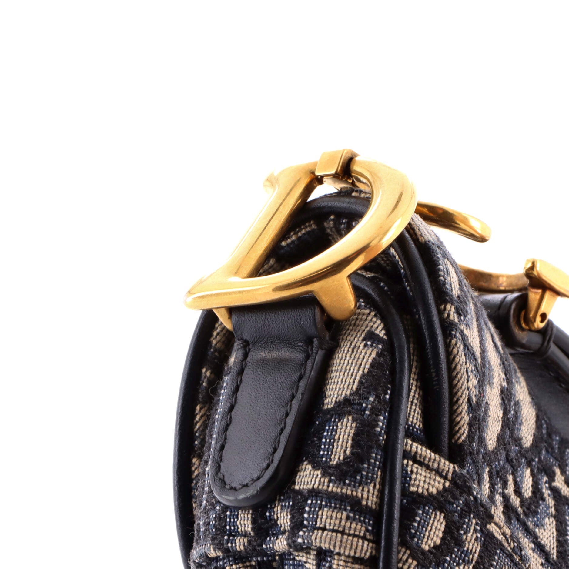 Saddle Handbag Oblique Canvas Mini