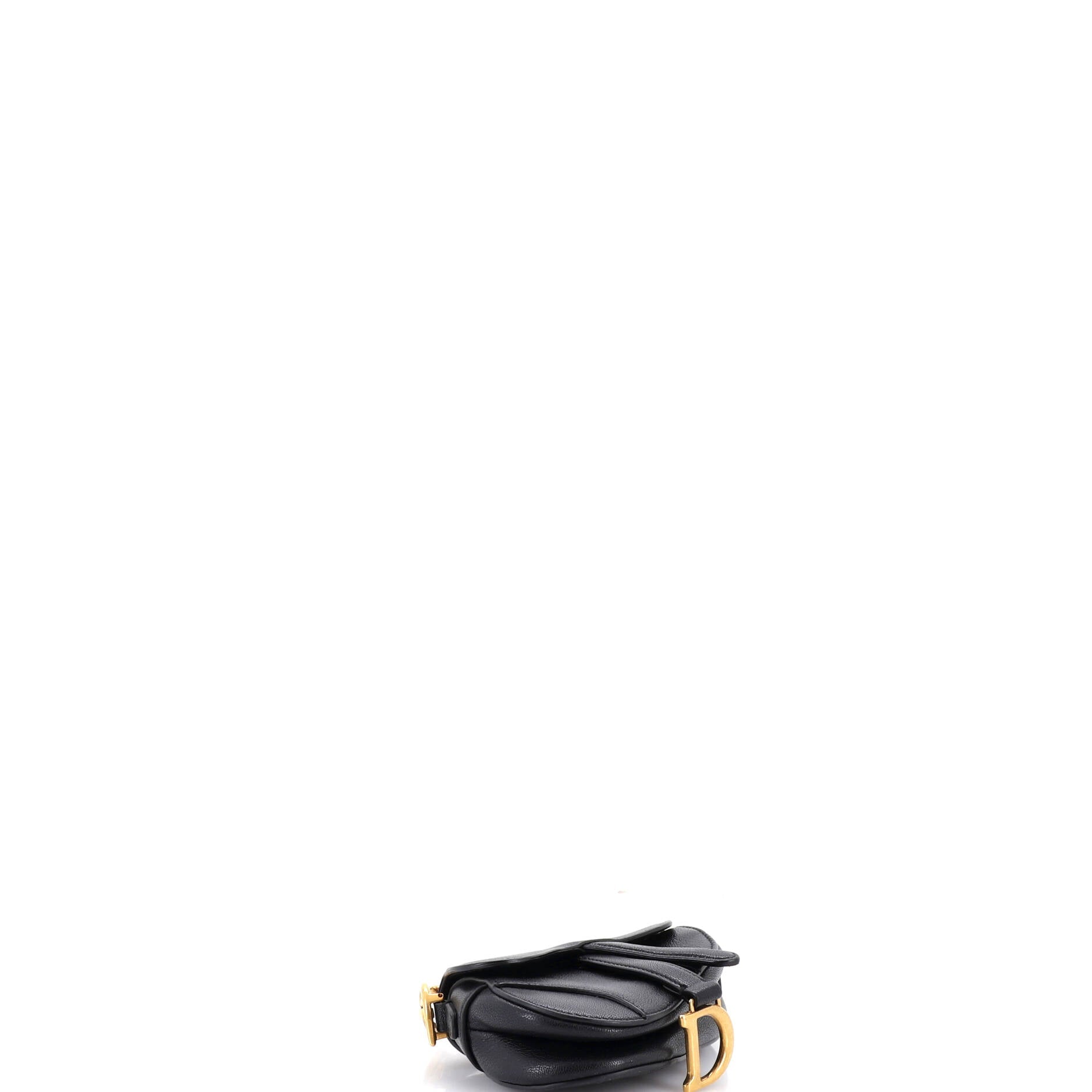 Saddle Handbag with Strap Leather Micro