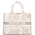 Book Tote Embroidered Canvas Medium